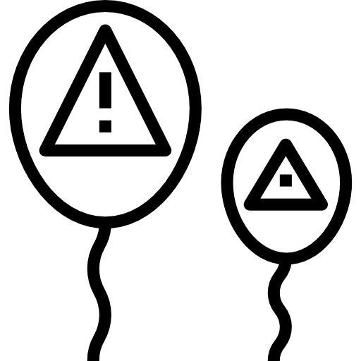 Risk risk warning security icon