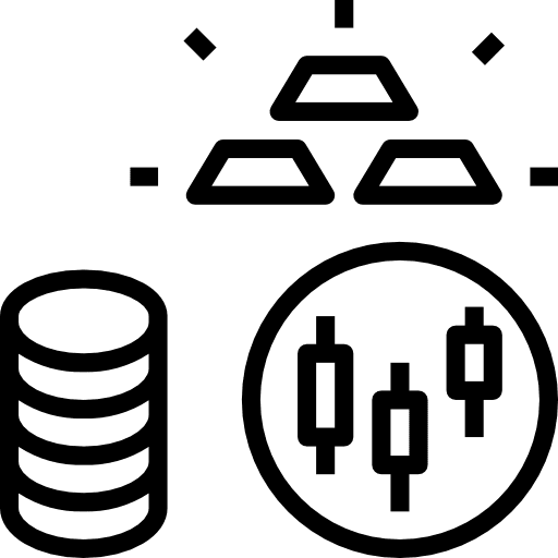 Stock business and finance options commerce and shopping icon