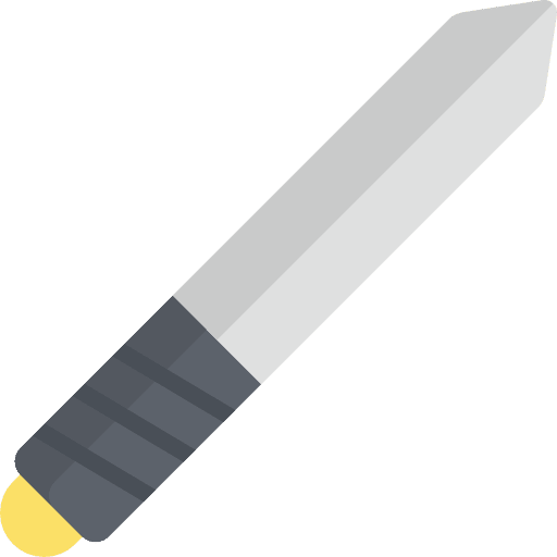 Knife restaurant cutting food icon