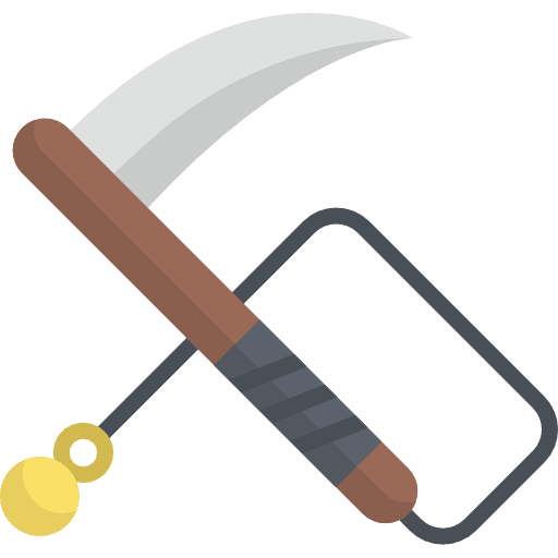 Scythe weapon fight scythe icon