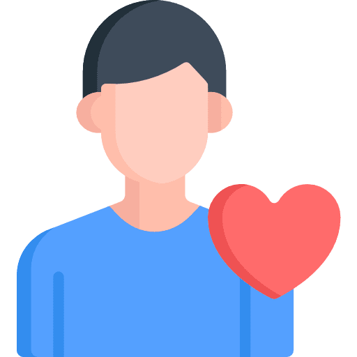 In love emotions love psychology icon