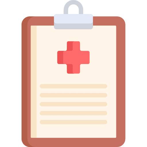 Medical history patient health report health icon