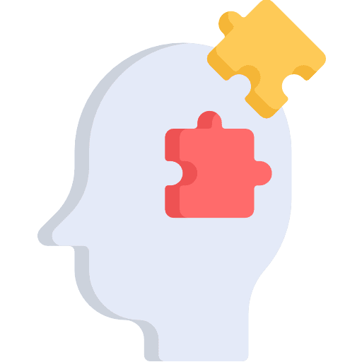 Puzzle head discipline smart icon
