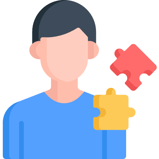 Puzzle smart people puzzle icon