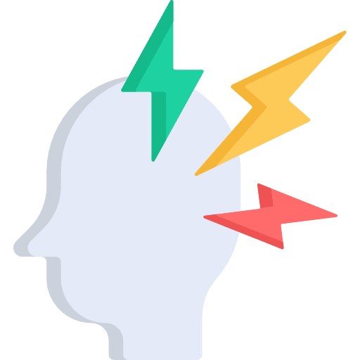 Stress stress tension head icon