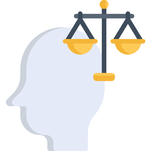 Balance healthcare and medical justice scale profile icon