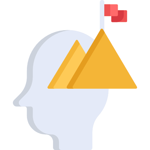 Mission strategy achievement objective icon