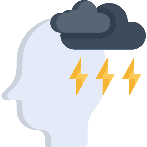 Anxiety afraid user anxiety icon