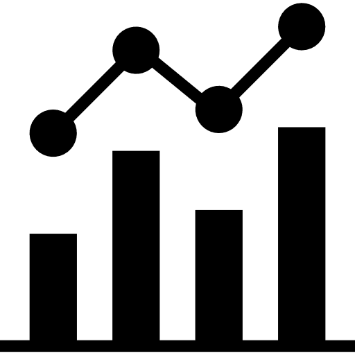 Stats business and finance finances bars icon