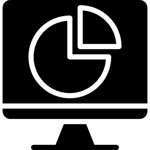 Chart marketing graphical finances icon