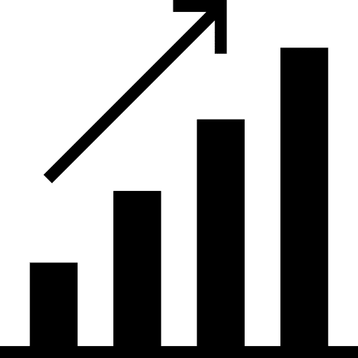 Stats business bars chart bar chart icon