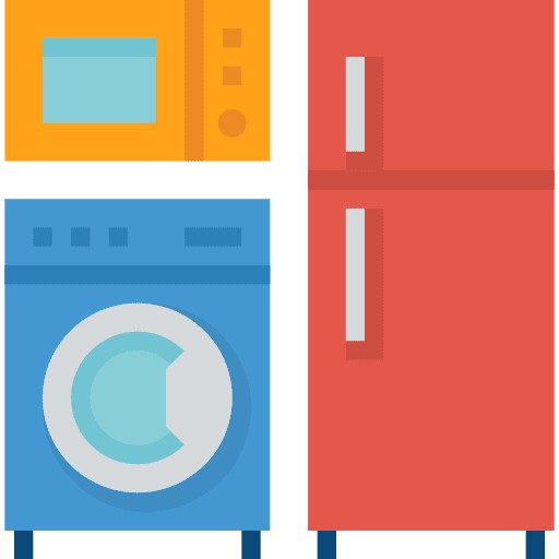 Electronics washing machine fridge furniture and household icon