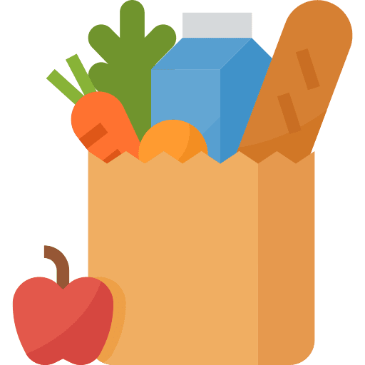 Grocery groceries food shopping store icon