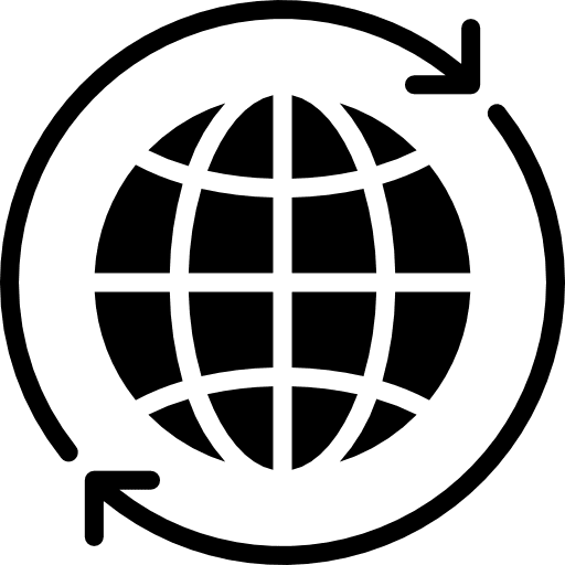 Worldwide earth globe world multimedia icon