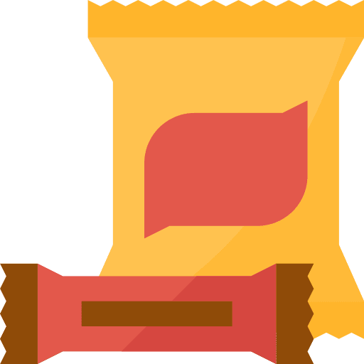 Snack protein commerce and shopping dessert icon
