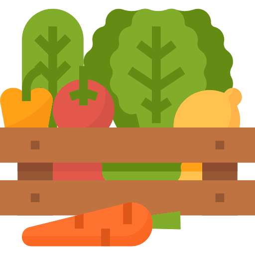 Vegetables farming and gardening vegan vegetable garden icon