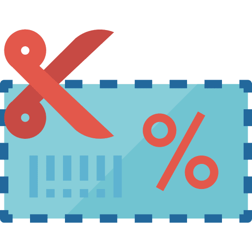 Coupon entertainment voucher sales icon