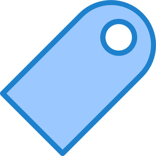 Label price title commerce and shopping icon