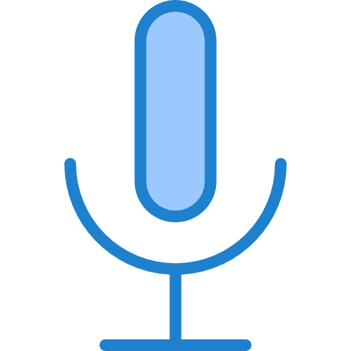 Microphone voice recording microphone radio icon