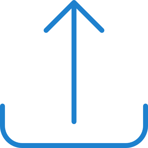 Up arrow outbox multimedia option upload icon