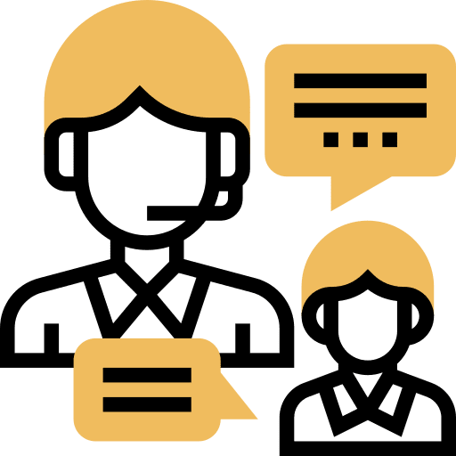 Consumer conversation avatar commerce and shopping icon