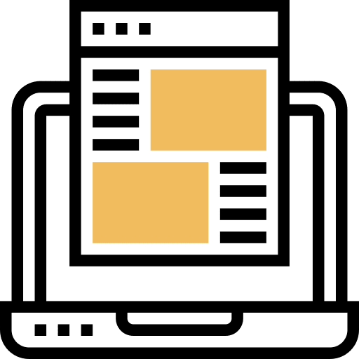 Webpage electronics window internet icon