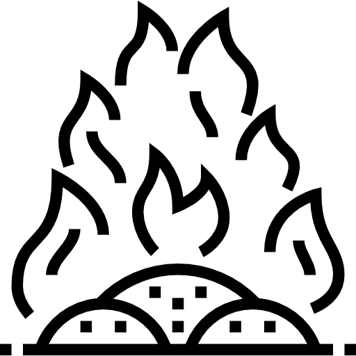 Incineration nature incineration wastes icon