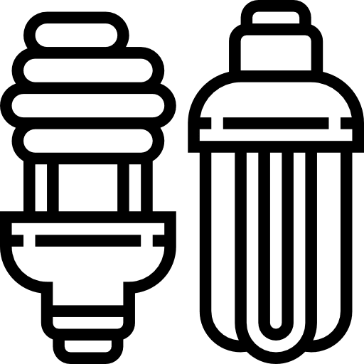 Light bulb light illumination technology icon