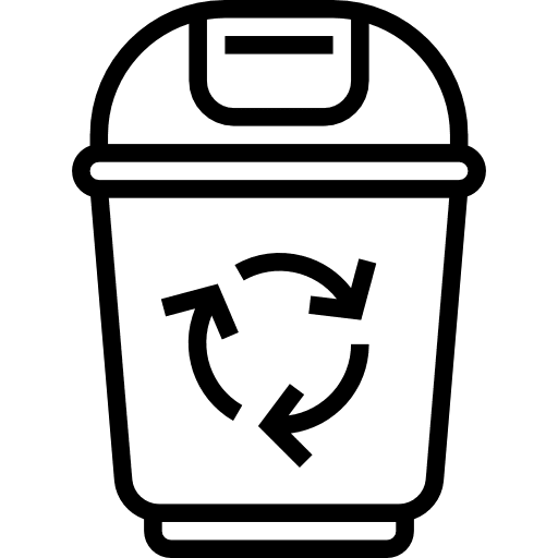 Recycle separate collection trash recycle bin icon