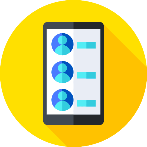 Contact list contact list list user icon