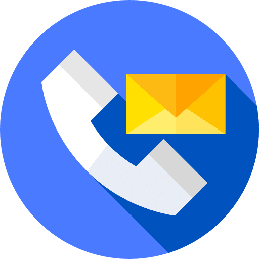 Telephone envelope letter mail icon