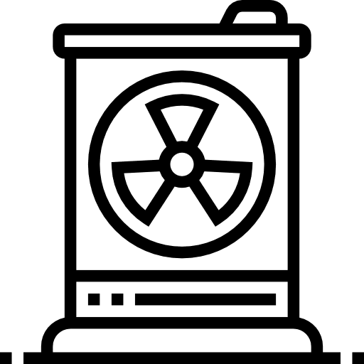 Waste chemical industry barrel icon