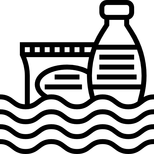 Waste ecology and environment plastic water icon