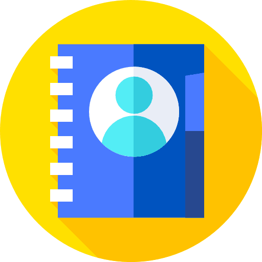 Address education notebook address icon