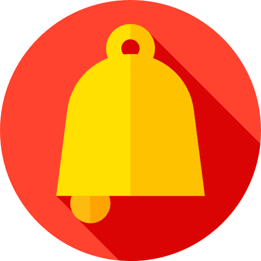 Bell musical instrument alarm tools and utensils icon