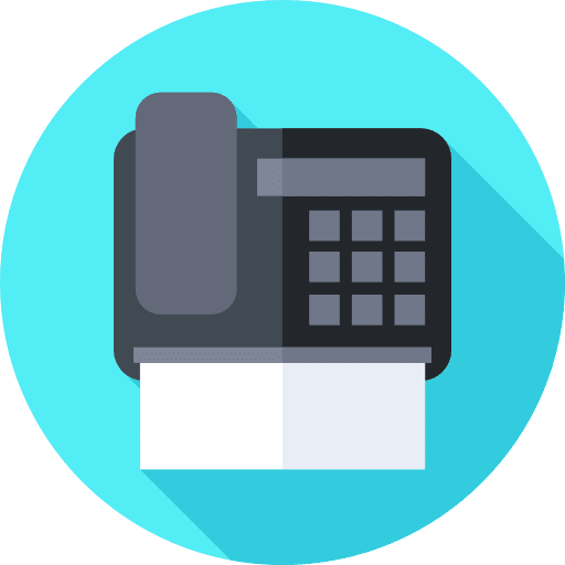 Fax phone call phone office material icon