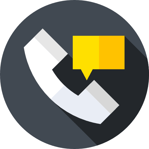 Telephone speech bubble chat bubble phone call icon