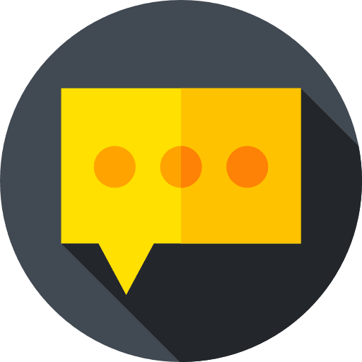 Writing speech balloon writing chat bubble icon