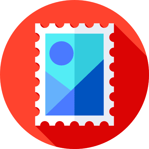 Stamp multimedia option mail communications icon