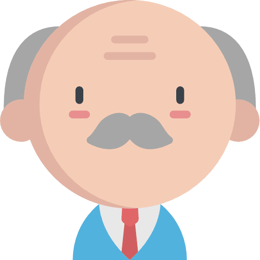 Professor avatar educator profession icon