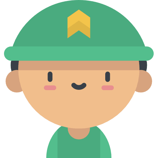 Soldier user profession uniform icon