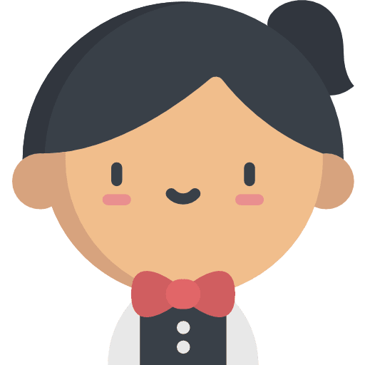 Waitress waitress worker profession icon