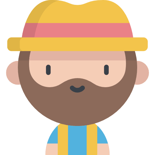 Farmer professional user worker icon