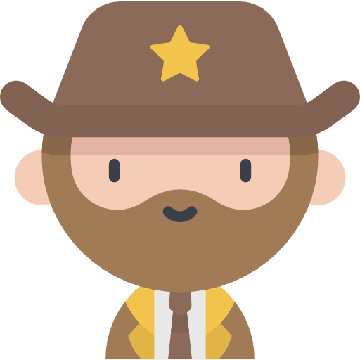 Sheriff sheriff social user icon