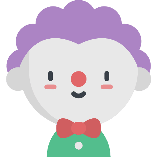 Clown job entertainment smile icon