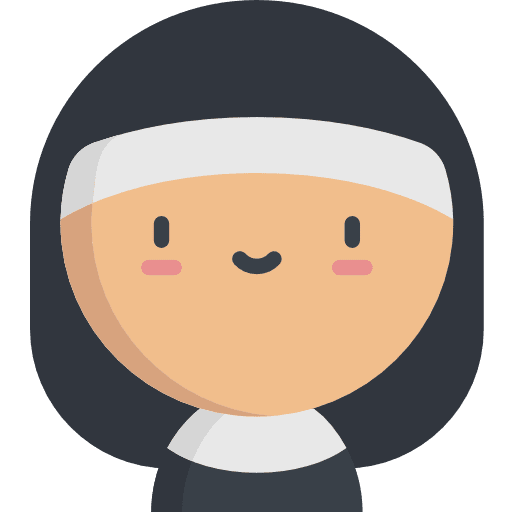 Nun profession professions and jobs uniform icon