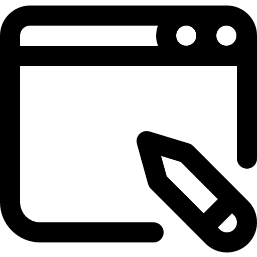 Blogging pencil design blog icon