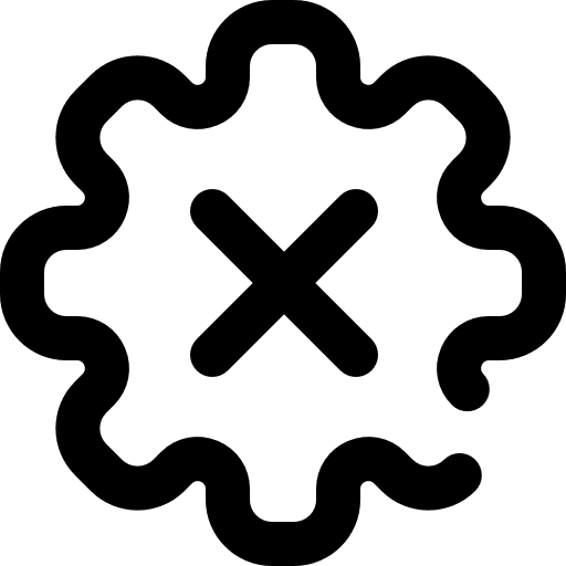 Data options not started cancel icon