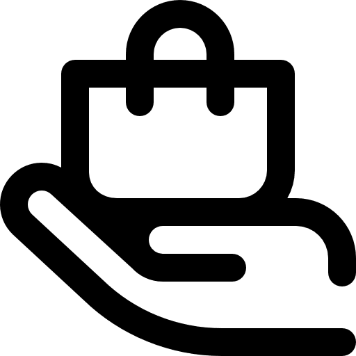 Purchase hand badge hands and gestures icon