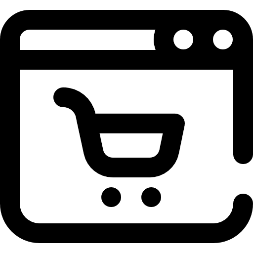 Shopping online shopping online shop webpage icon